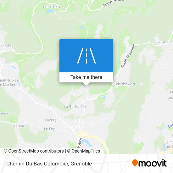 Chemin Du Bas Colombier map