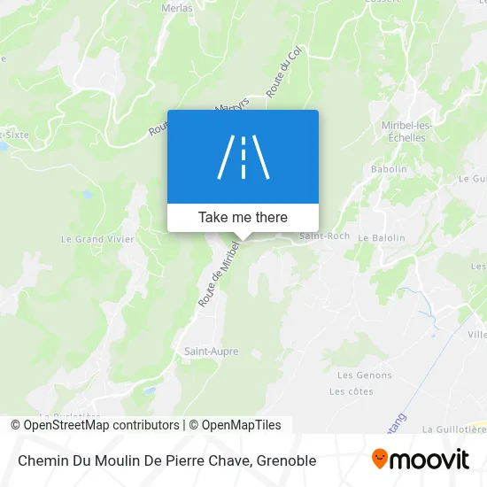 Chemin Du Moulin De Pierre Chave map