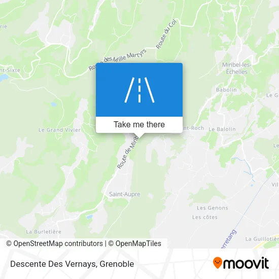 Descente Des Vernays map
