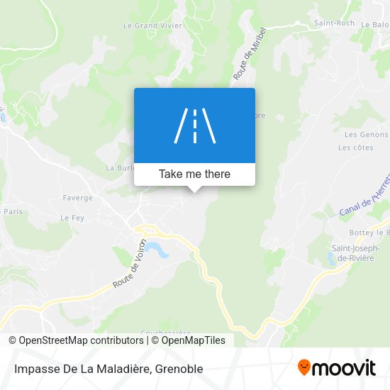 Impasse De La Maladière map