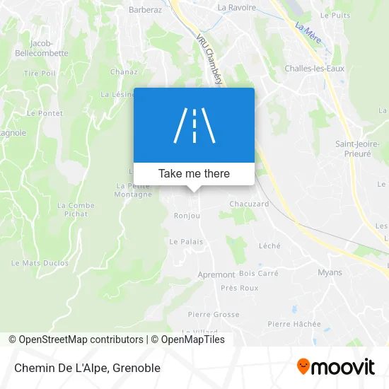Chemin De L'Alpe map