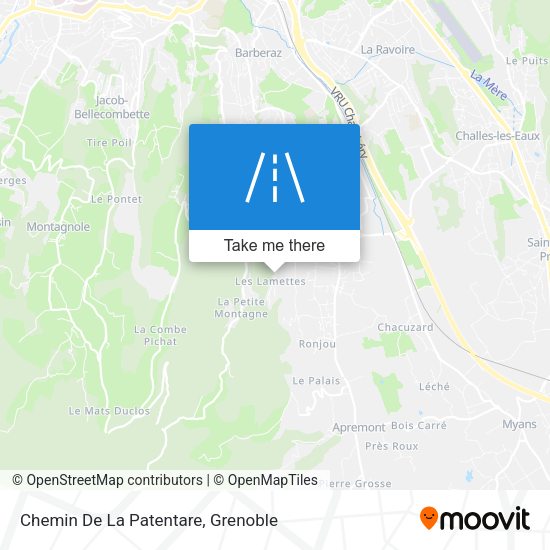 Chemin De La Patentare map