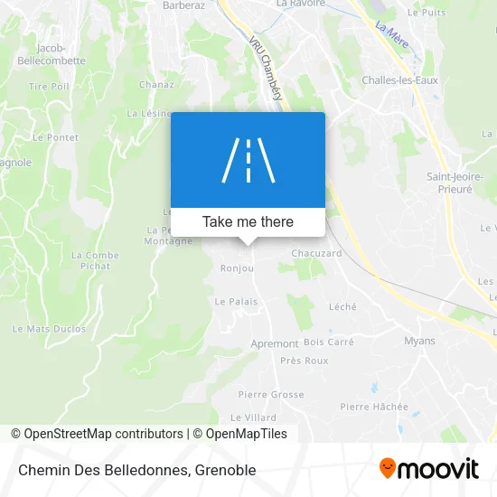 Chemin Des Belledonnes map