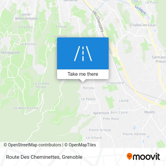 Route Des Cheminettes map