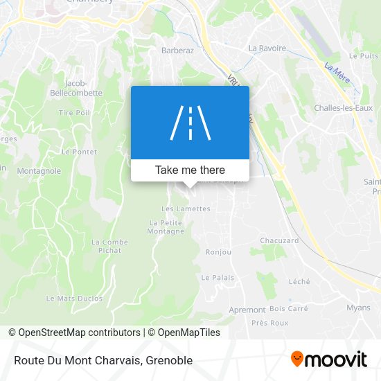 Route Du Mont Charvais map