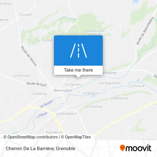Chemin De La Barrière map