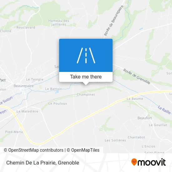 Chemin De La Prairie map