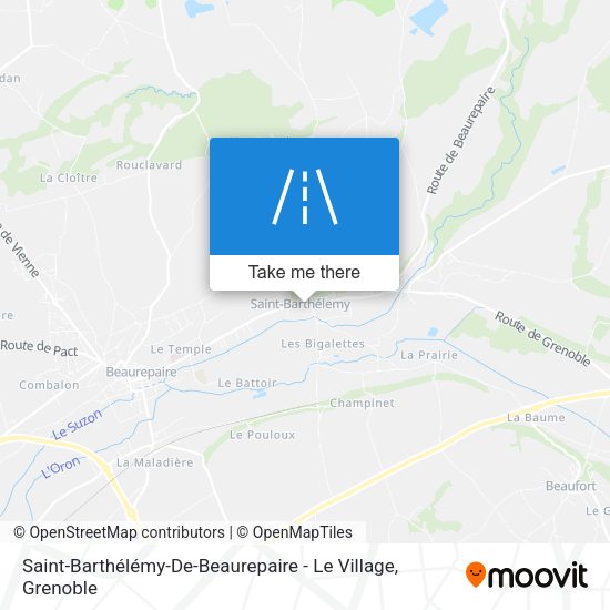 Saint-Barthélémy-De-Beaurepaire - Le Village map