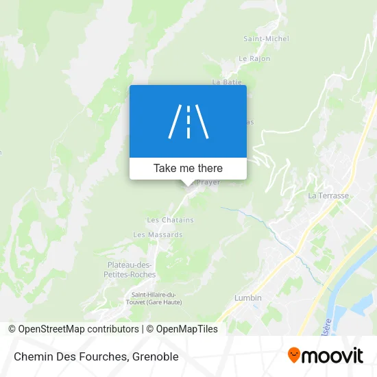 Chemin Des Fourches map