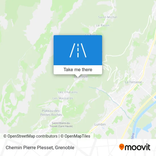 Chemin Pierre Plesset map
