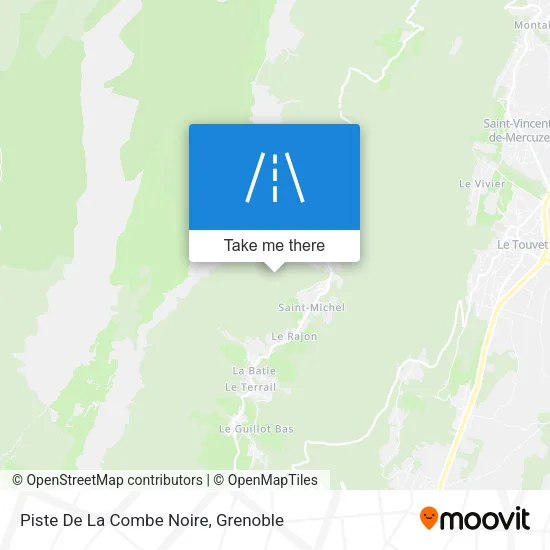 Piste De La Combe Noire map