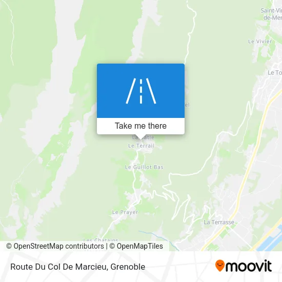 Route Du Col De Marcieu map