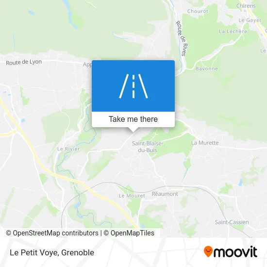 Le Petit Voye map