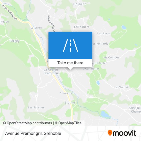 Avenue Prémongril map