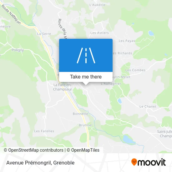 Avenue Prémongril map