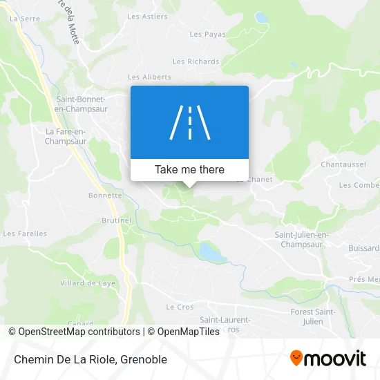 Chemin De La Riole map