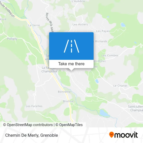 Chemin De Merly map
