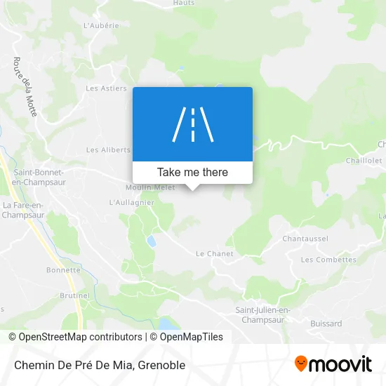 Chemin De Pré De Mia map