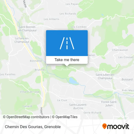 Chemin Des Gourias map