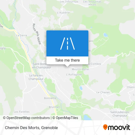 Chemin Des Morts map