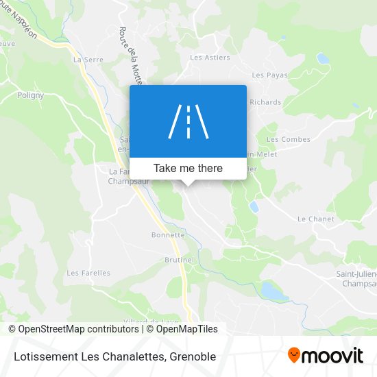 Lotissement Les Chanalettes map