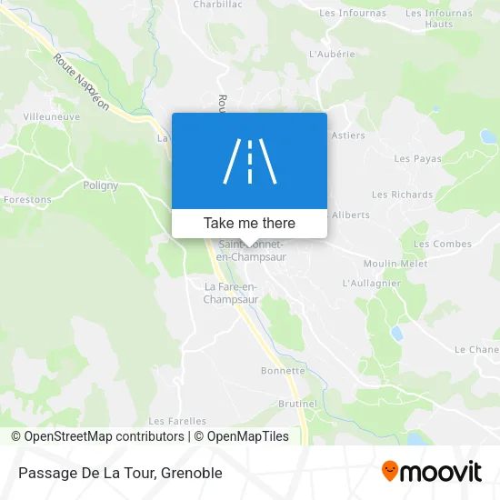 Passage De La Tour map