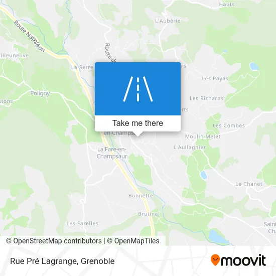 Rue Pré Lagrange map