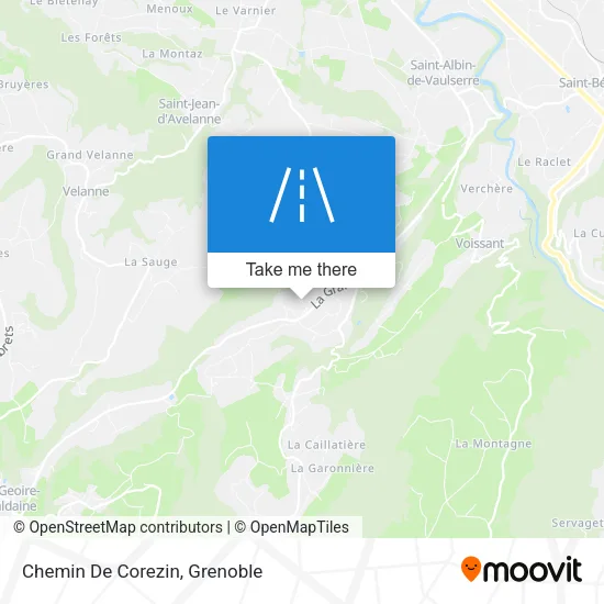Chemin De Corezin map