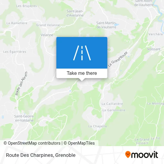 Route Des Charpines map