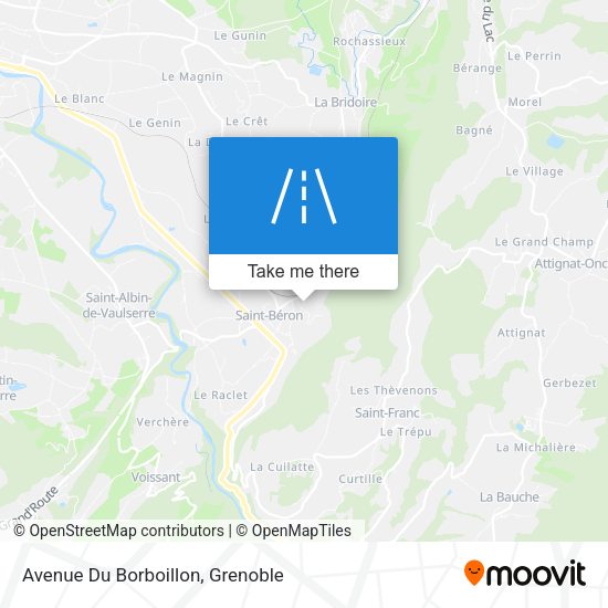 Avenue Du Borboillon map