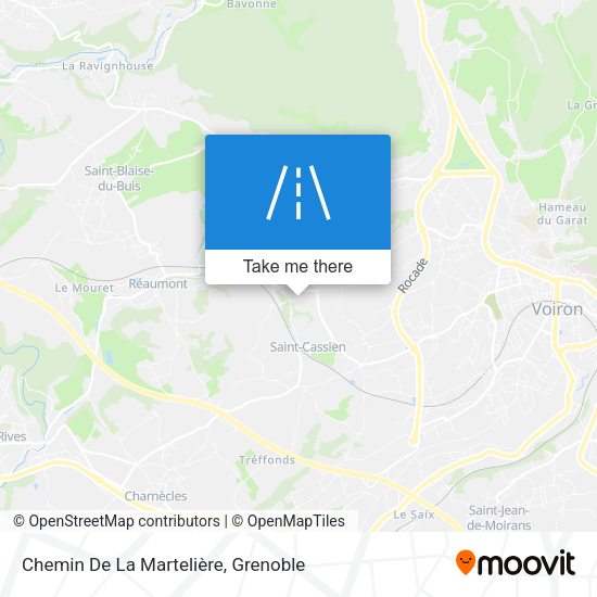 Chemin De La Martelière map