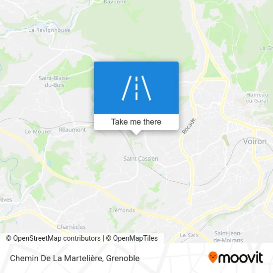 Chemin De La Martelière map