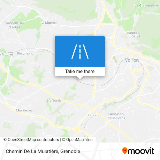Chemin De La Mulatière map