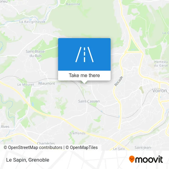 Le Sapin map
