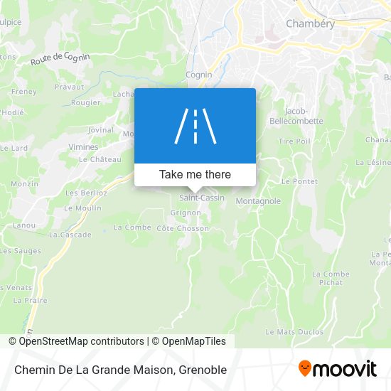 Chemin De La Grande Maison map
