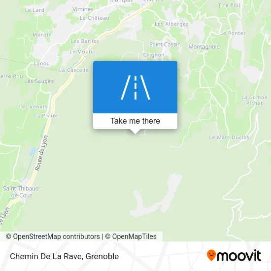 Chemin De La Rave map