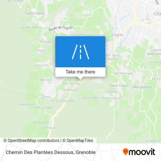 Chemin Des Plantées Dessous map