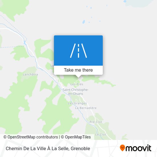 Chemin De La Ville À La Selle map