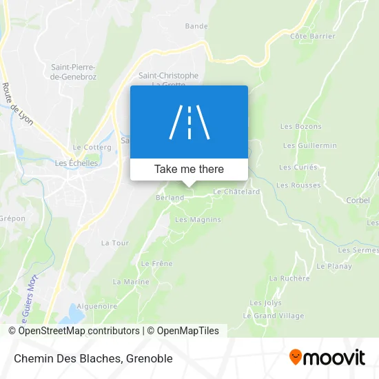 Chemin Des Blaches map