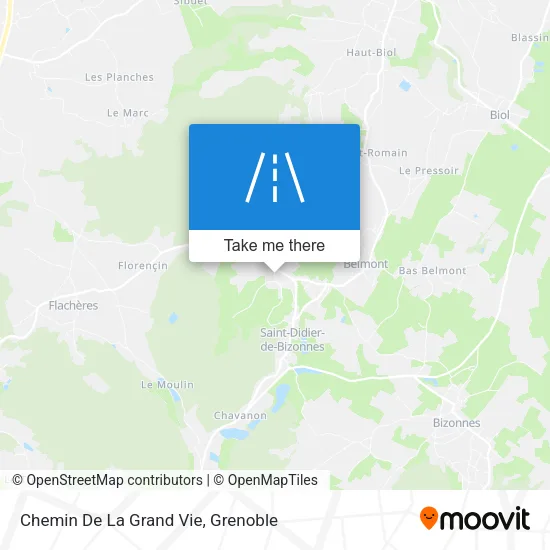 Chemin De La Grand Vie map