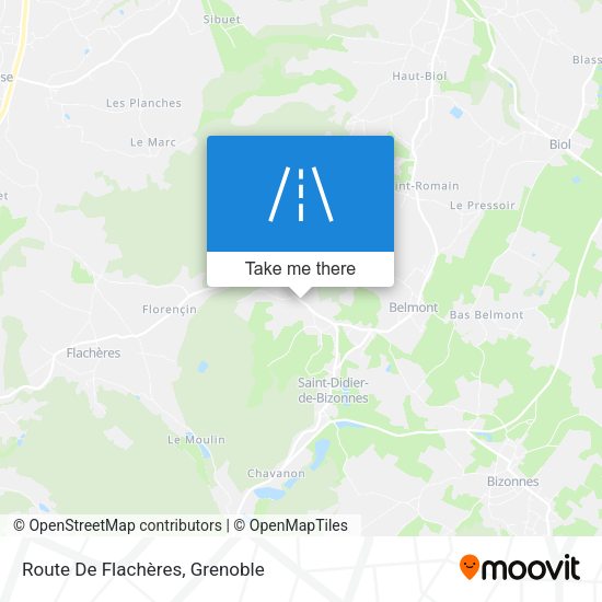 Route De Flachères map