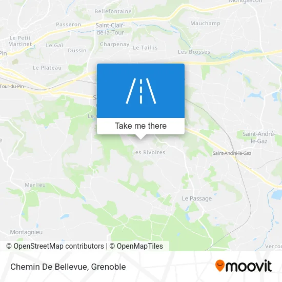 Chemin De Bellevue map