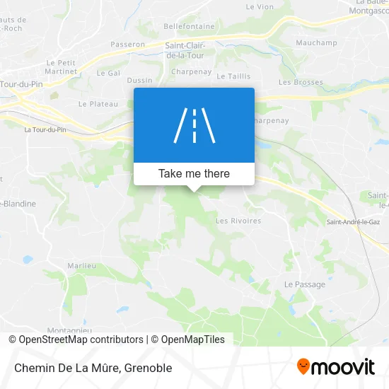 Chemin De La Mûre map