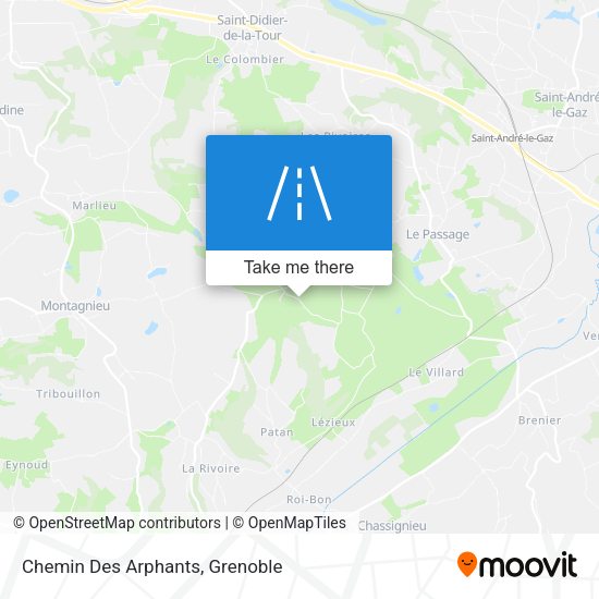 Chemin Des Arphants map
