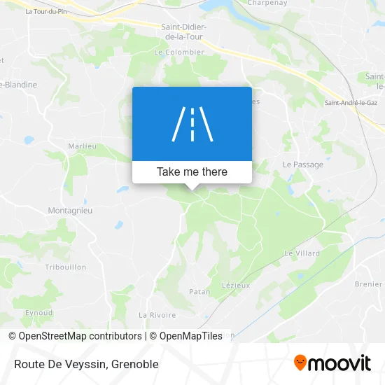 Route De Veyssin map