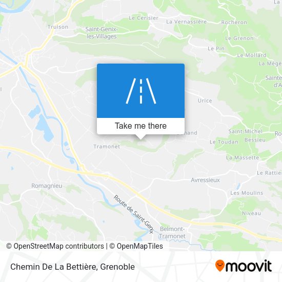 Chemin De La Bettière map