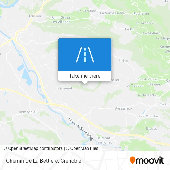 Chemin De La Bettière map