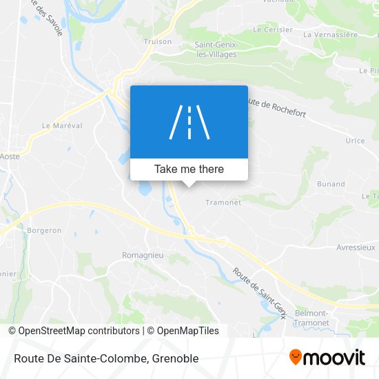 Route De Sainte-Colombe map