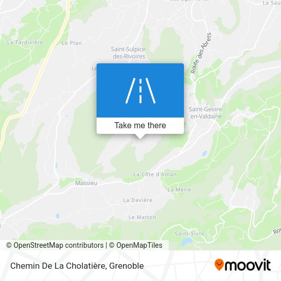 Chemin De La Cholatière map