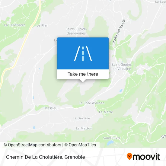 Chemin De La Cholatière map